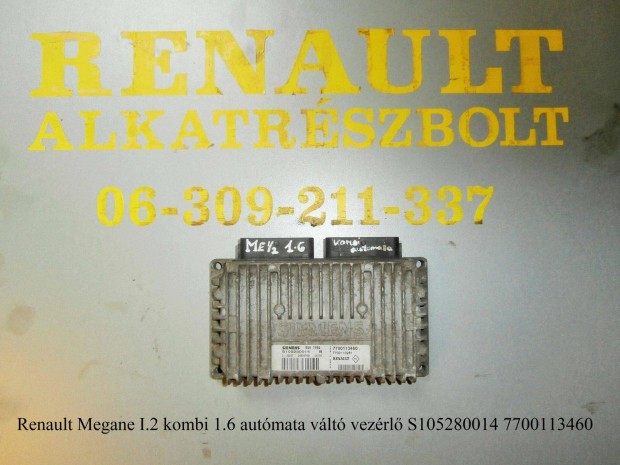 Renault Megane I/2 kombi 1.6 autmata vlt vezrl S105280014 7700113