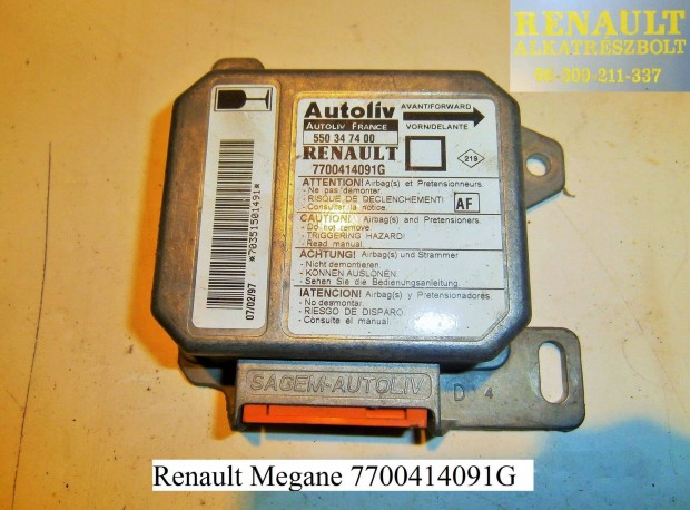 Renault Megane I. lgzsk indt 7700414091G