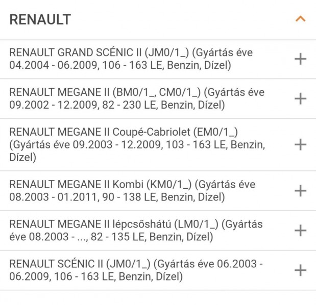 Renault Megane Scenic kuplung főhenger