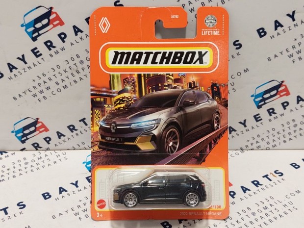 Renault Megane (2022) - 2024 82/100 - hossz krtys -  Matchbox - 1: