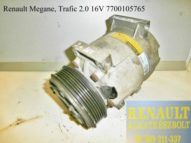 Renault Megane, Trafic 2.0 16V 7700105765 klmakompresszor