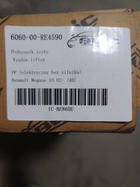 Renault Megane ablakemelő szerkezet