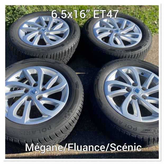 Renault Mégane gyári 16"-os könnyűfém felni 205/60R16 téli!