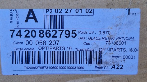 Renault Premium.Dxi futheto tukorlap 7420862795