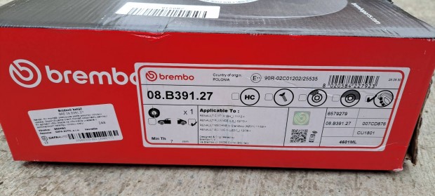 Renault Scenic 3 brembo h�ts� f�kt�rcsa szett 