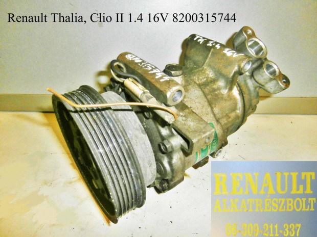 Renault Thalia, Clio II 1.4 16V 8200315744 klmakompresszor
