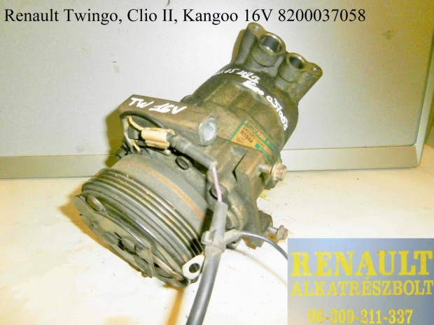 Renault Twingo, Clio II, Kangoo 16V 8200037058 klmakompresszor