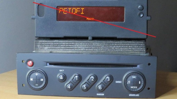 Renault Update List cd gyári rádió autórádió fejegység
