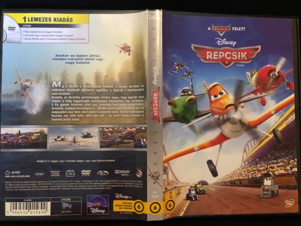 Repcsik DVD Disney (karcmentes)