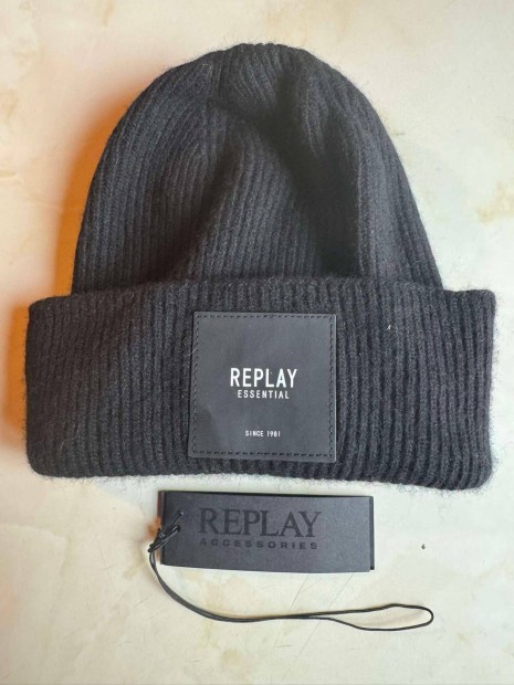 Replay , One Size , Gyapjtartalm , Fekete , kttt sapka elad