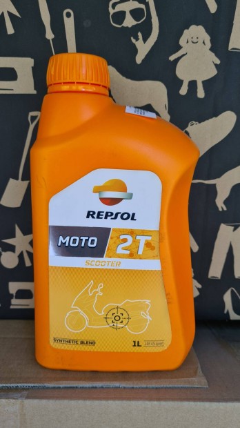 Repsol Moto Scooter 2T 1 liter olaj bontatlan