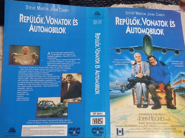 Replk, vonatok s automobilok - vgjtk vhs - John Candy