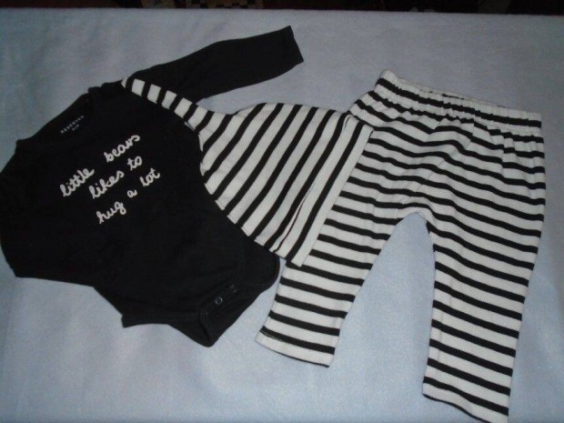 Reserved 3 részes szett body nadrág sapka 9-12 hó (méret 80)