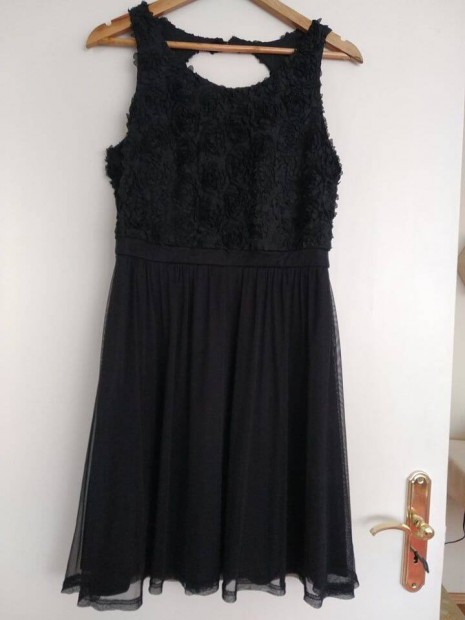 Reserved - Fekete tll szoknys ruha - M/L