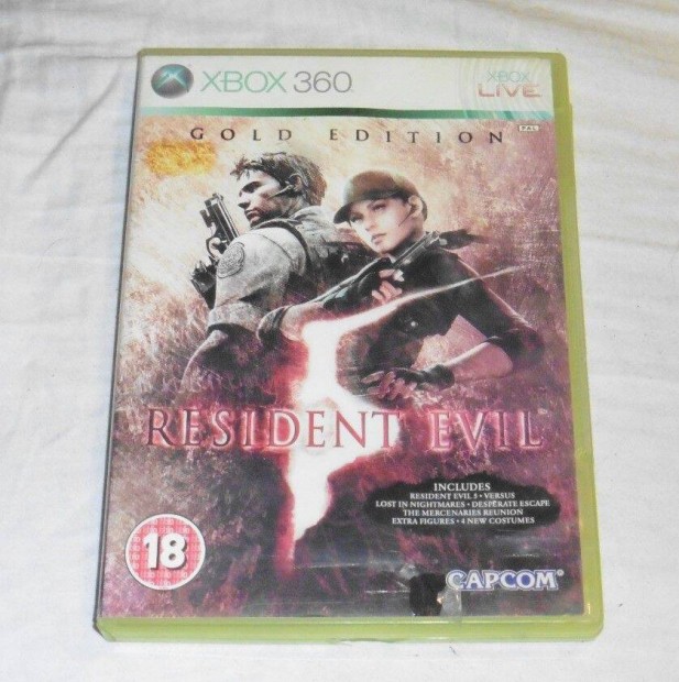 Resident Evil 5. Gold Edition (Zombis, Horror) Gyri Xbox 360 Jtk