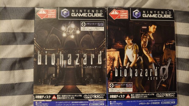 Resident Evil & Resident Evil 0 Gamecube+Freeloader japn/usa