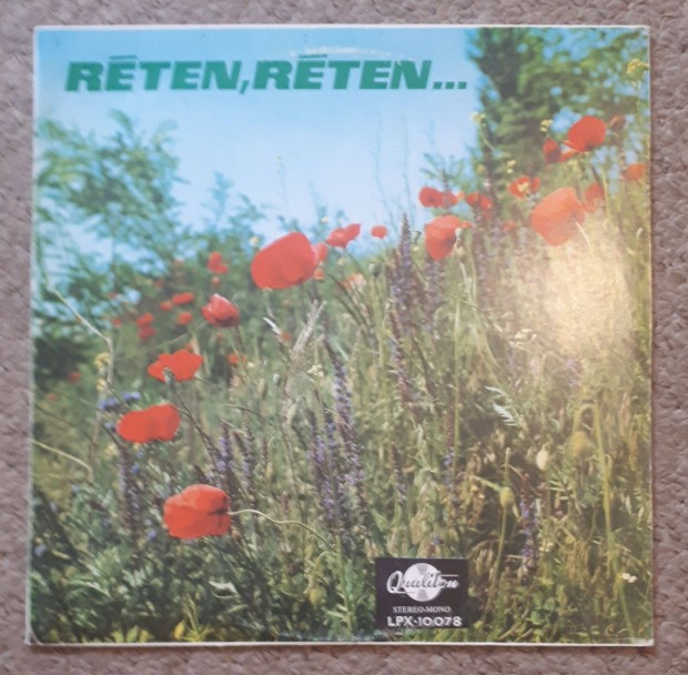 Rten, rten - Famous hungarian songs LP, Bakelit, hanglemez, lemez