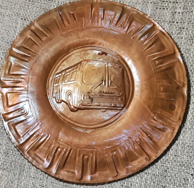 Retro 37 cm. átmérőjű Ikarus fém fali plakett eladó