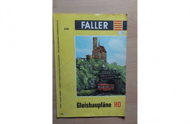 Retro 54 ves H0 Faller 840 katalgus Modellvast terepasztal vast