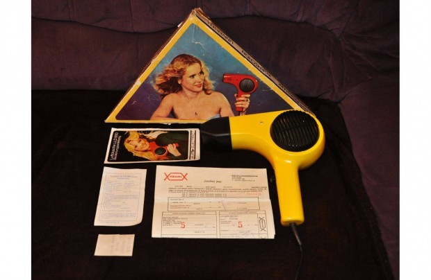 Retro AKA Elektrik NDK hajszárító,összes papírjával, dobozában,működik