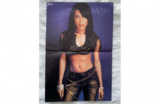 Retro Aaliyah poszter 2001 42x28 cm