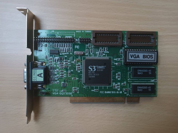 Retro Acorp S3 Trio64V+ PCI VGA krtya