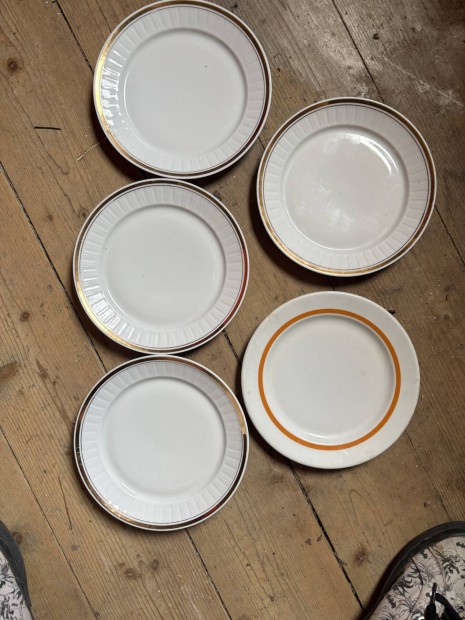 Retro Alföldi Porcelán Tányér 9 DB