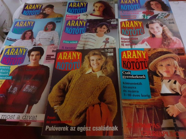 Retro Arany ktt jsgok 9db-os csomagba a 80-as vekbl