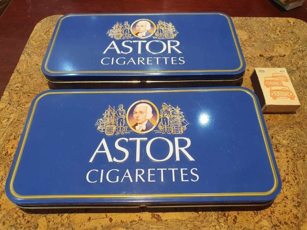 Retro Astor plh dobozok trafikr szp llapotban egytt cigi trafik