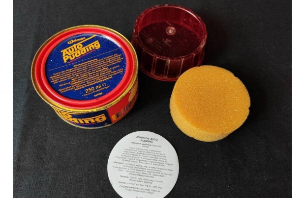 Retro Autó lakkápoló, pudding, védőviasz doboz, 250 ml. Johnson