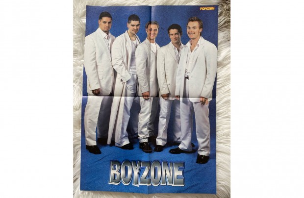 Retro Boyzone risposzter a 90-es vekbl 56x40 cm