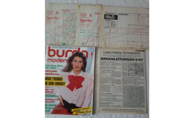 Retr Burda magazin. 1987. augusztus