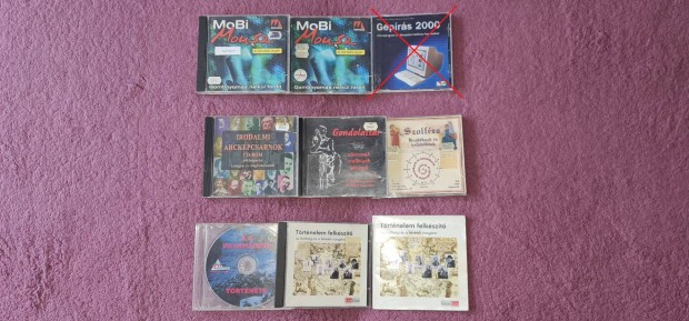 Retro CD-ROM PC lemezek eladk (7 db egyben)