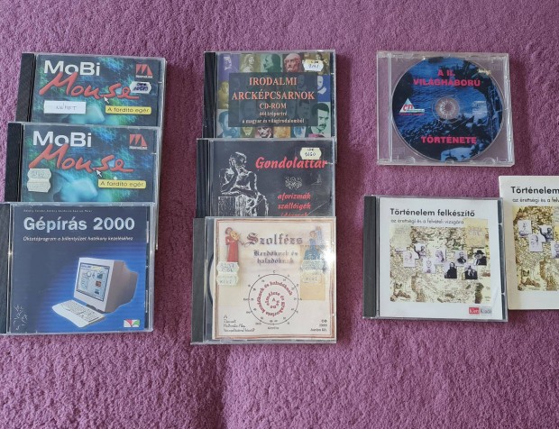 Retro CD-ROM PC lemezek eladk (7 db egyben)