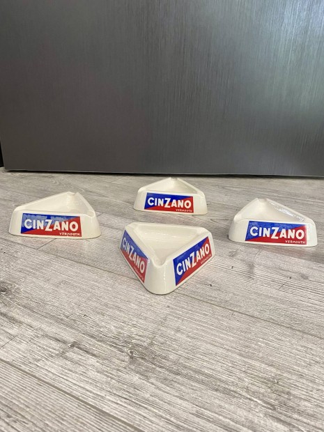 Retro Cinzano 4 db.  hamutart 70 vekbl 