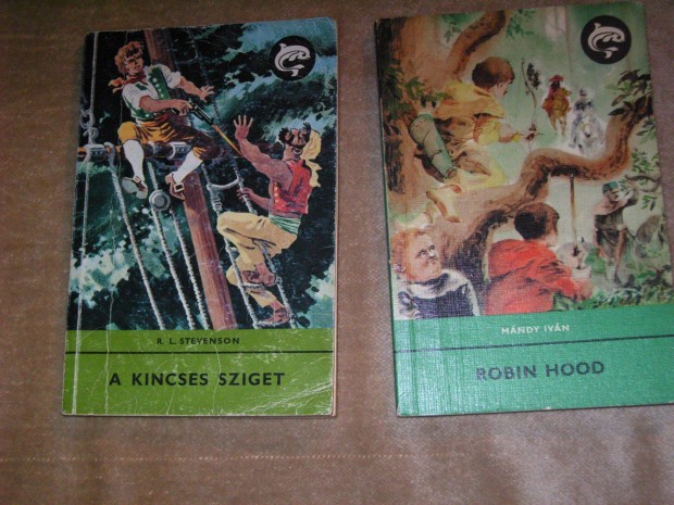 Retr Delfin k.Mndy Ivn.Robin Hood,1980. Stevenson A kincses sziget