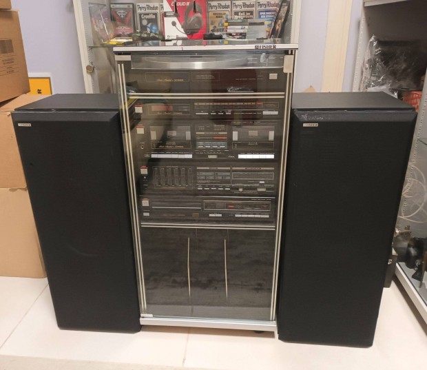 Retr Fisher hifitorony hi-fi szett