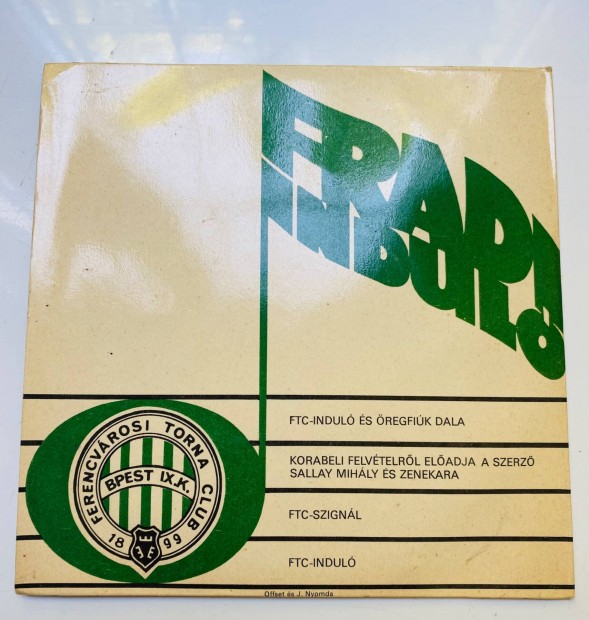 Retro Fradi vinyl lemez 1976