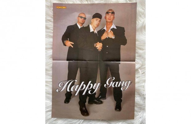 Retro Happy Gang poszter a 90-es vekbl 42x28 cm