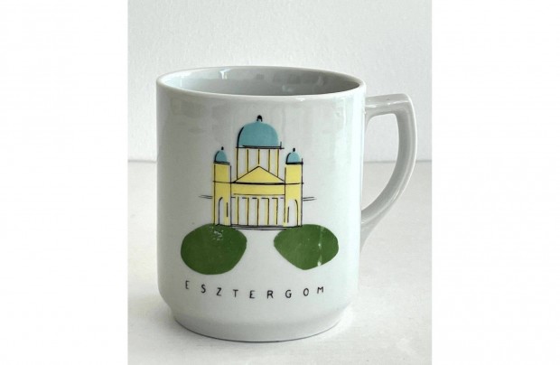 Retro Kbnyai Porcelngyr (Kporc) "Esztergom" porceln bgre