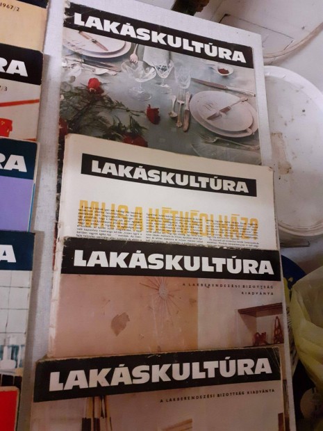 Retro Lakskultra magazinok a 60-70-es vekbl 4db/csomagba