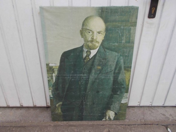 Retro Lenin fali kp nyomat nagy mret debreceni szllits gls is