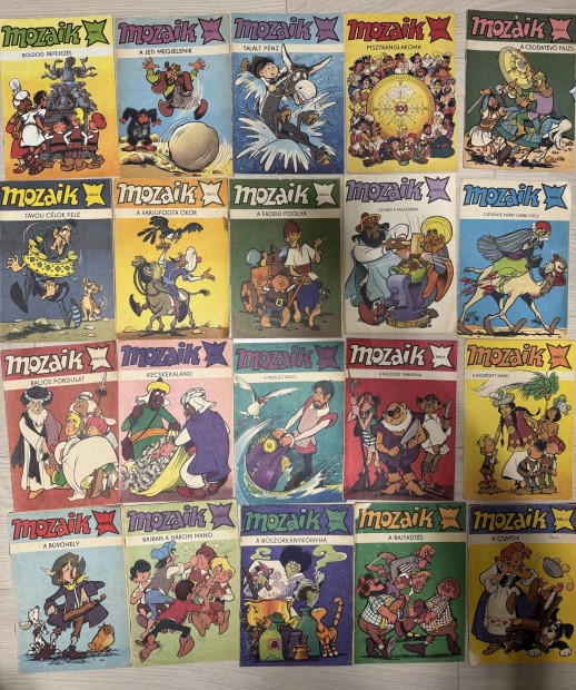 Retro Mozaik képregények, 20 darab, 1980-88