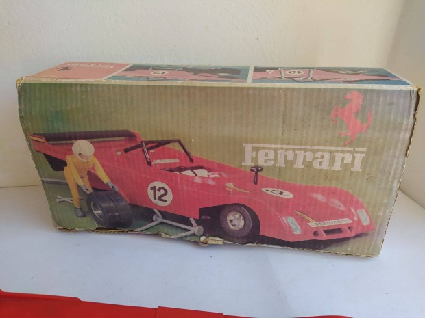 Retro NDK Piko Ferrari 312 PB távirányítós autó versenyautó dobozában