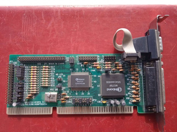 Retro PC alkatrsz - IO - ISA - 16 BIT - HDD Floppy vezrl
