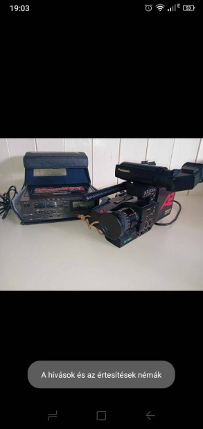 Retro Panasonic A2 Wvp-A2E Video Kamera Panasonic NV180 VHS hordoz