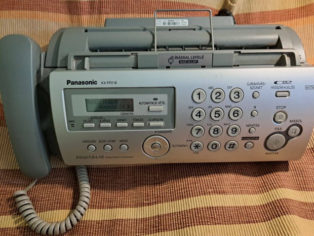 Retro Panasonic Fax ,digitlis zenetrgztvel