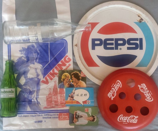 Retro Pepsi Coca cuccok dts veg tlca reklm szatyor 