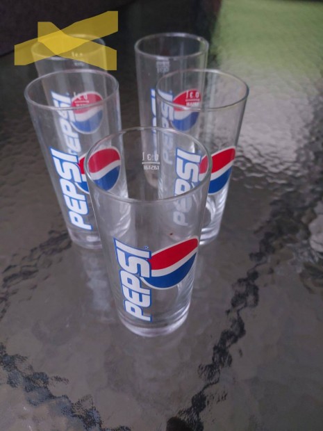 Retro Pepsi pohr, pohrkszlet, 4 db, 3 dl