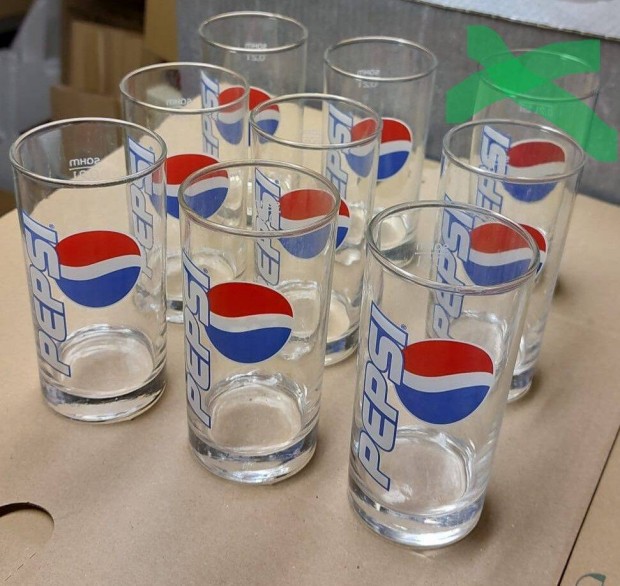 Retro Pepsi pohr, pohrkszlet, 8 db, 2 dl